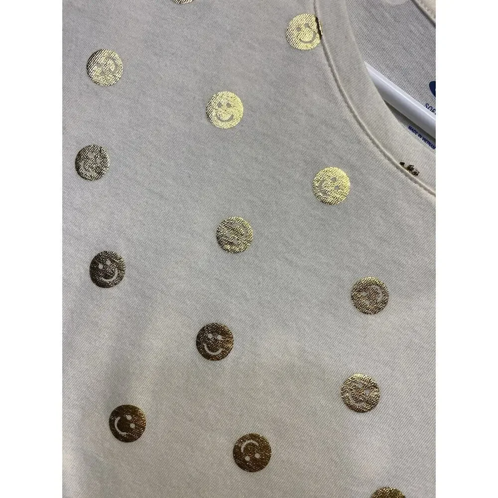 Old Navy Girls Plus Softest Smiley Face Tee XXL 18 NWT